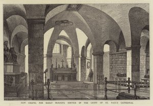 Nouvelle chapelle pour le service du matin dans la crypte de la cathédrale Saint-Paul - Henry William Brewer